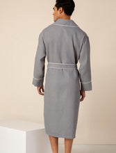 Load image into Gallery viewer, Men's Gray Luxury Long Waffle Bathrobe