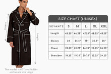 Load image into Gallery viewer, Men's Gray Luxury Long Waffle Bathrobe